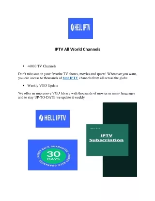 IPTV All World Channels