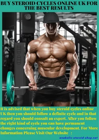 Buy Steroid Cycles Online UK For The Best Results