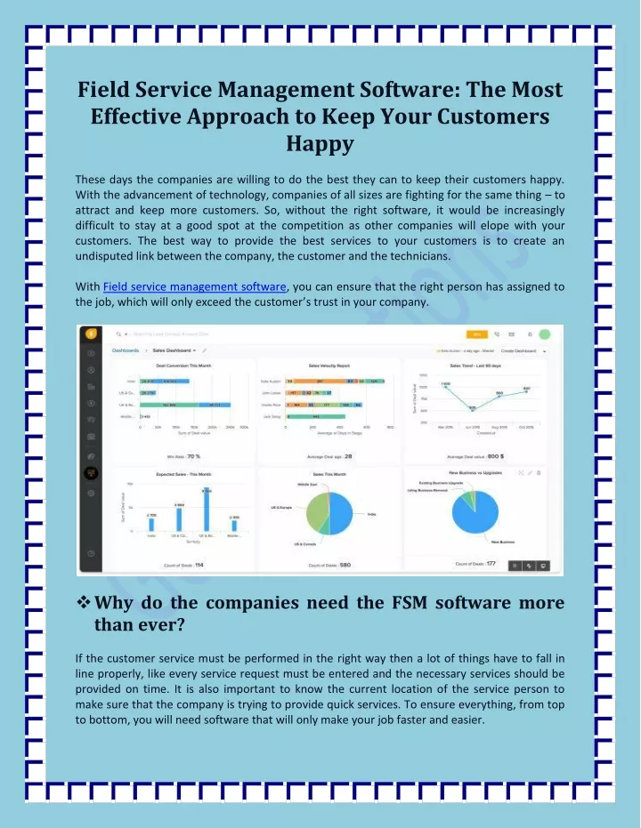 field service management software the most