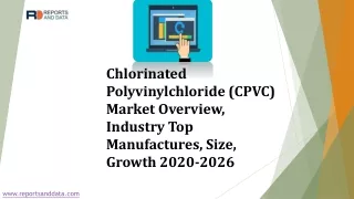 chlorinated polyvinylchloride cpvc market