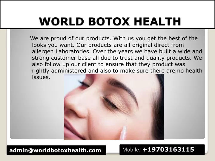 world botox health