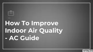 How to improve indoor air quality - AC Guide