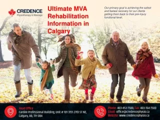 Ultimate MVA Rehabilitation Information in Calgary