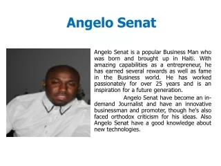 Angelo Senat Business Man