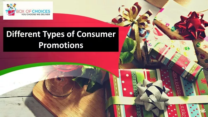different types of consumer promotions