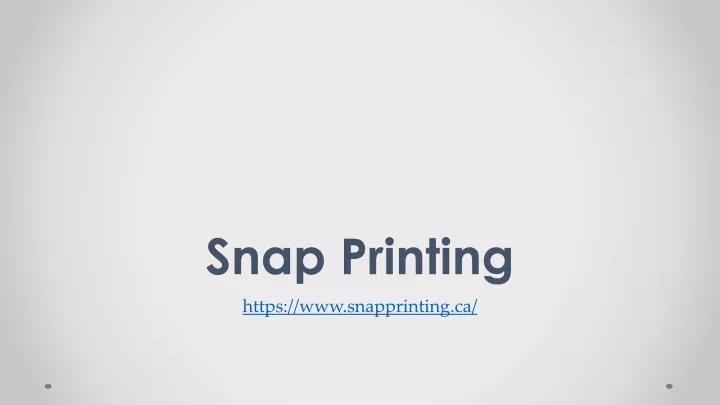 snap printing