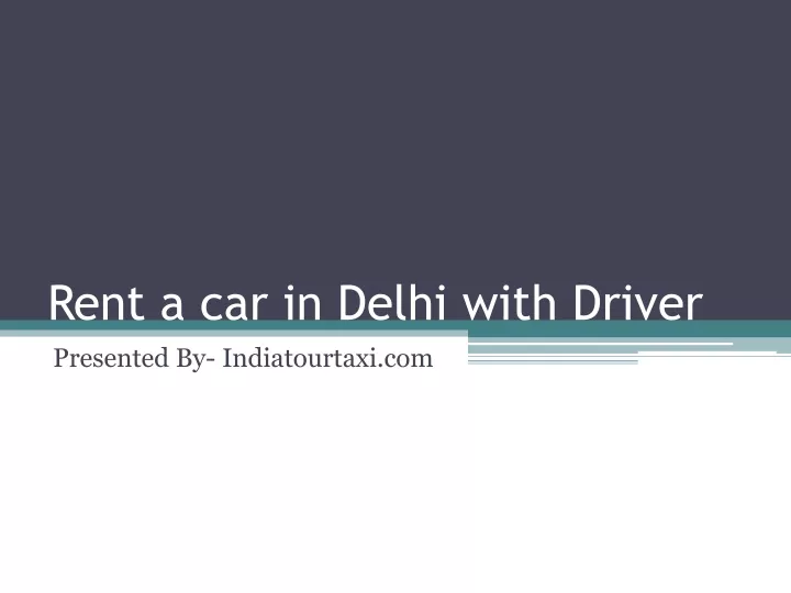rent a car in delhi with driver