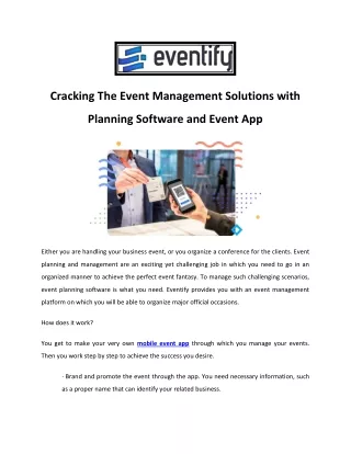Event Organizer App - Eventify