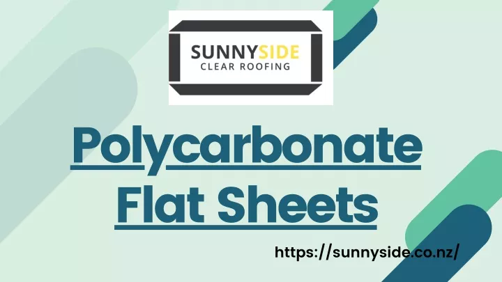 polycarbonate flat sheets