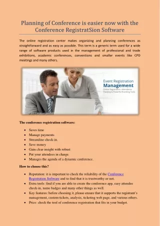 planning of conference is easier now with