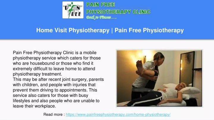 home visit physiotherapy pain free physiotherapy