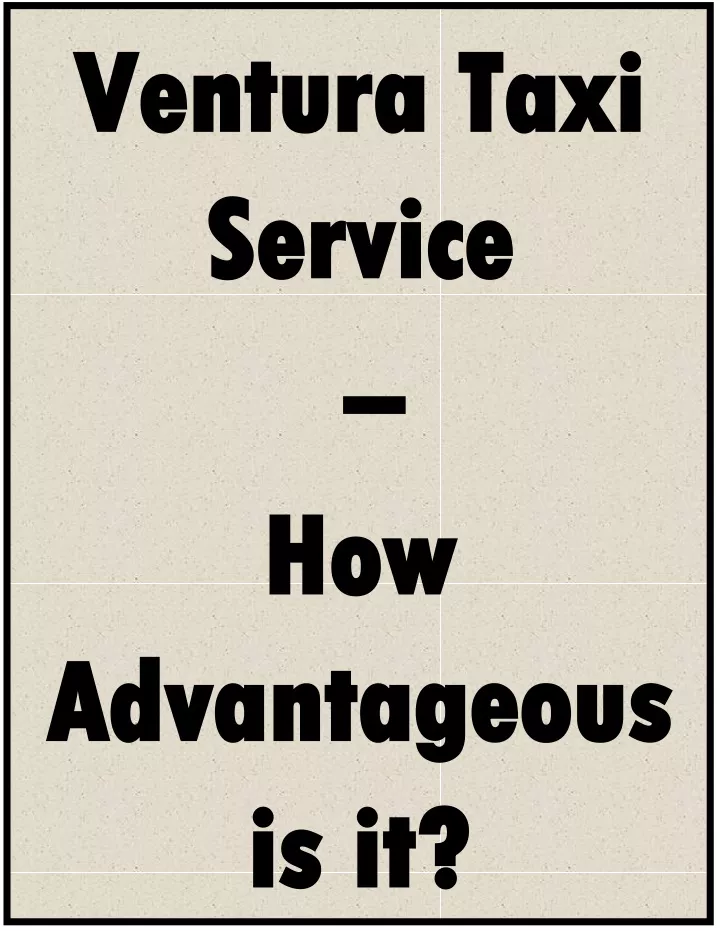 ventura taxi ventura taxi service service
