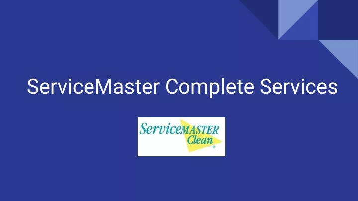 servicemaster complete services