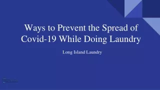 Ways to Prevent the Spread of Covid-19 While Doing Laundry