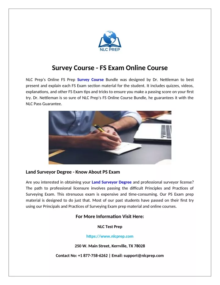 survey course fs exam online course