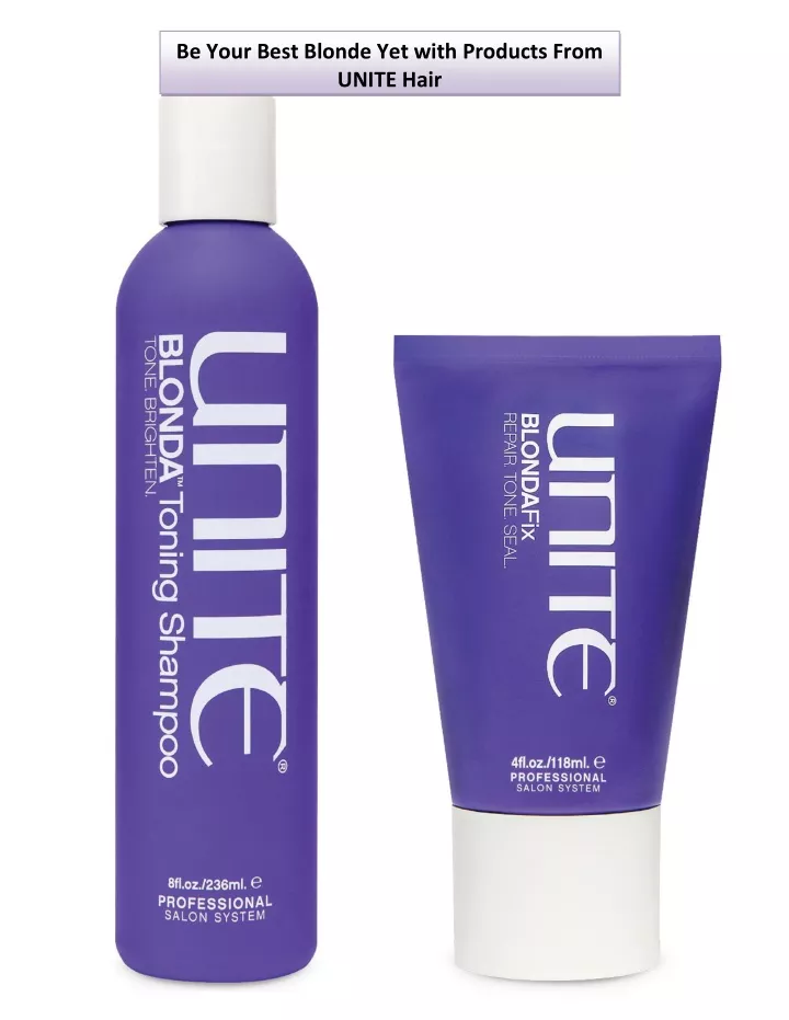 be your best blonde yet with products from unite