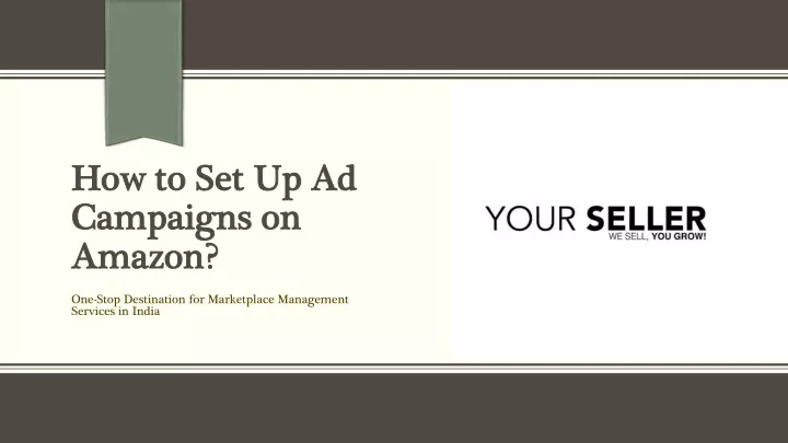 how to set up ad campaigns on amazon