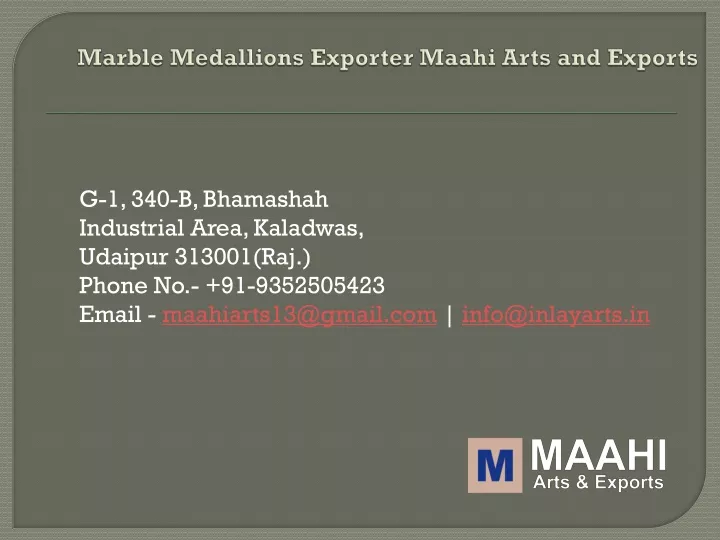 marble medallions exporter maahi arts and exports