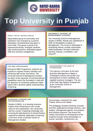 Top university in Punjab