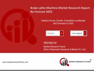 brake lathe machine market research report
