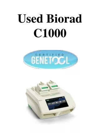 Used Biorad C1000