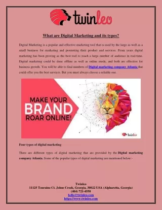 what are digital marketing and its types