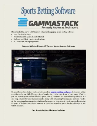 Sports Betting Software