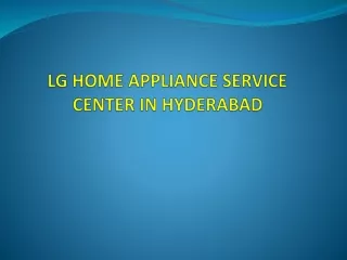 LG Door Service Center in  Hyderabad