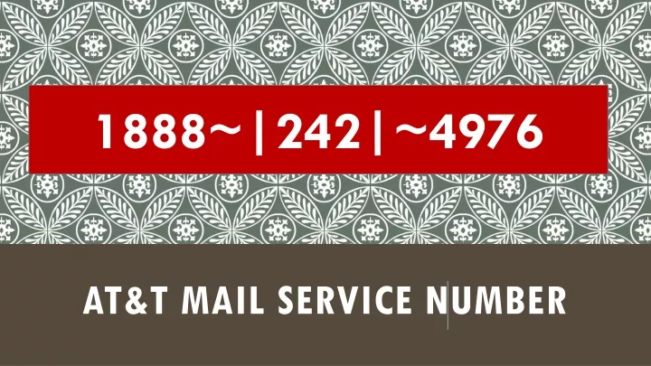 at t mail service number