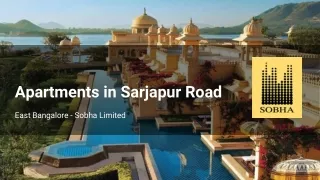 Sobha Projects in Bangalore 2BHK Apartments at Royal Pavilion Bangalore