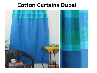 cotton curtains dubai