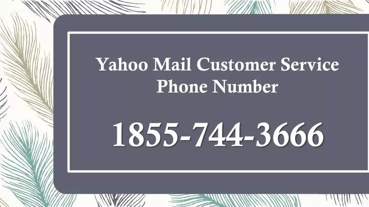 yahoo mail customer service phone number