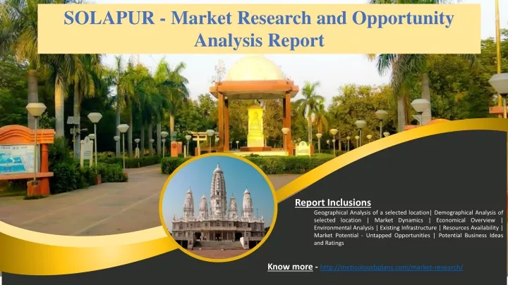 solapur market research and opportunity analysis