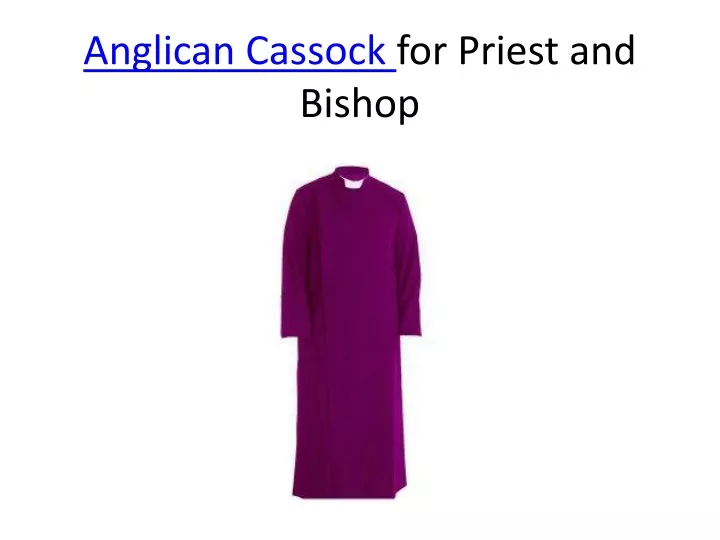 anglican cassock for priest and bishop