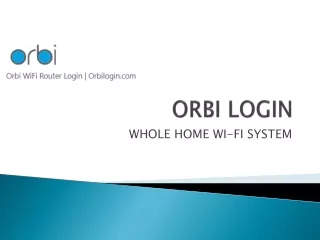 www.orbilogin.com setup
