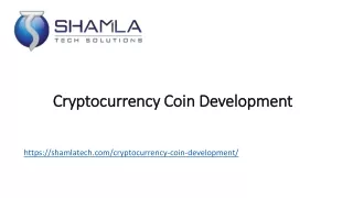 Cryptocurrency Coin Development with extensive coding and developing expertise