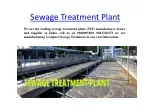 Sewage Treatment Plant - slide 1
