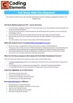 Full Stack Web Development - slide 1