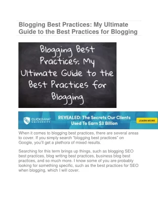 Blogging Best Practices: My Ultimate Guide to the Best Practices for Blogging