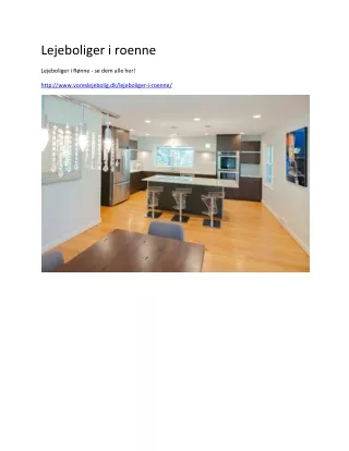 lejeboliger i roenne