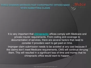 it is very important that chiropractic offices