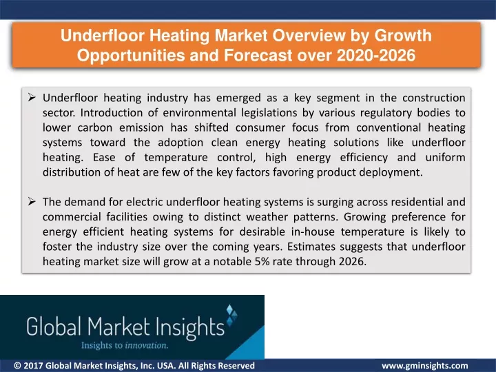 underfloor heating market overview by growth