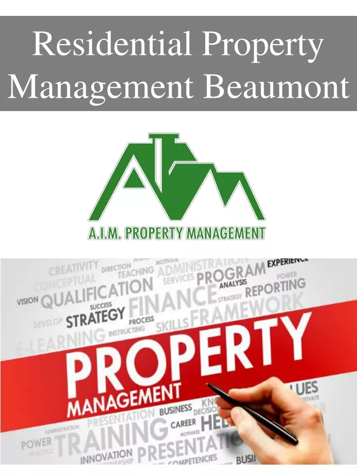 residential property management beaumont