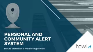 Howl Alert- Personal and Community Alert System