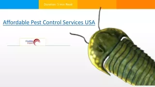Affordable Pest Control Services USA