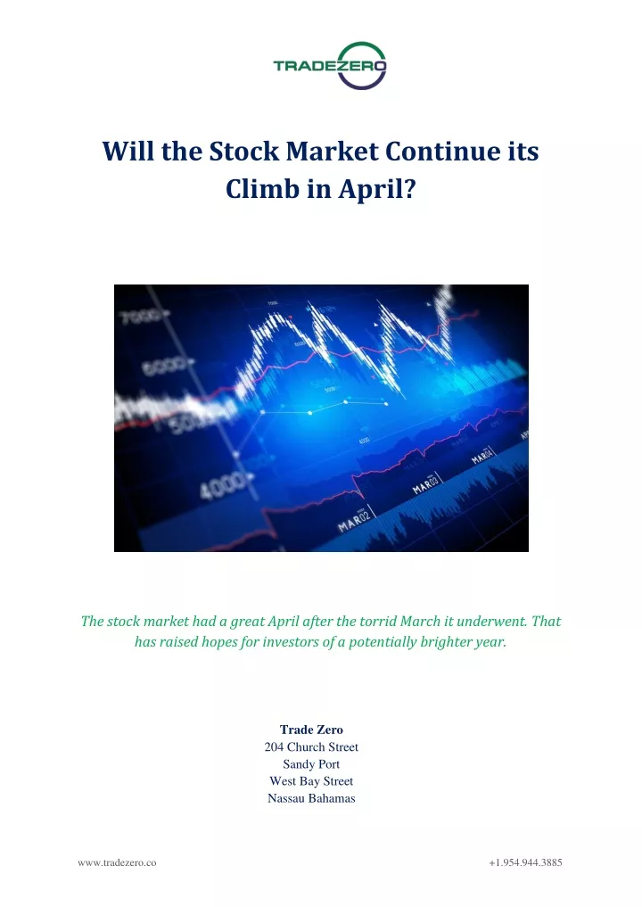 will the stock market continue its climb in april