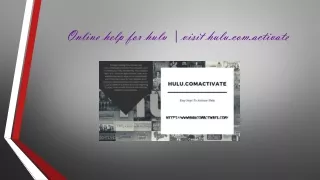 Online help for hulu | visit hulu.com.activate