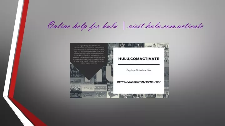 online help for hulu visit hulu com activate