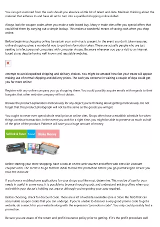 you can get scammed from the cash should