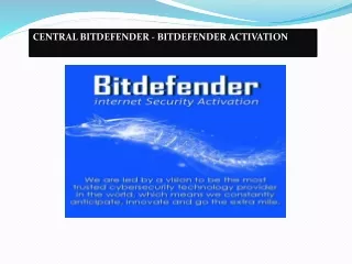 Central.bitdefender.com - Bitdefender Login | Bitdefender Activate